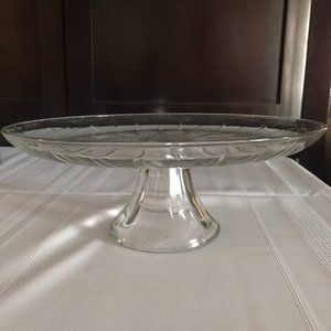 Glass Pedestal Cake Stand